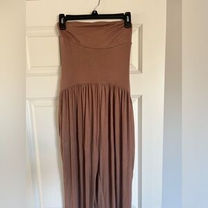 Halara women’s jumpsuit. Brown. Never worn.